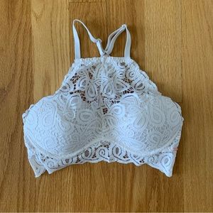 Victoria's Secret Pink crochet lace push-up bralette Sz M